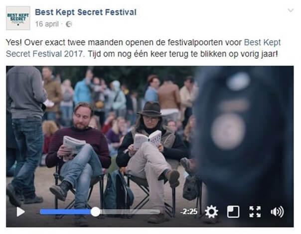 tips social media: content herhalen - Best Kept Secret Festival